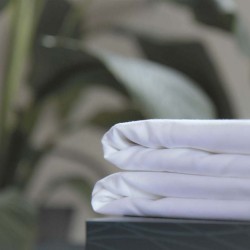 MB 60 Tel Beyaz Otel Çarşafı (Polycotton)